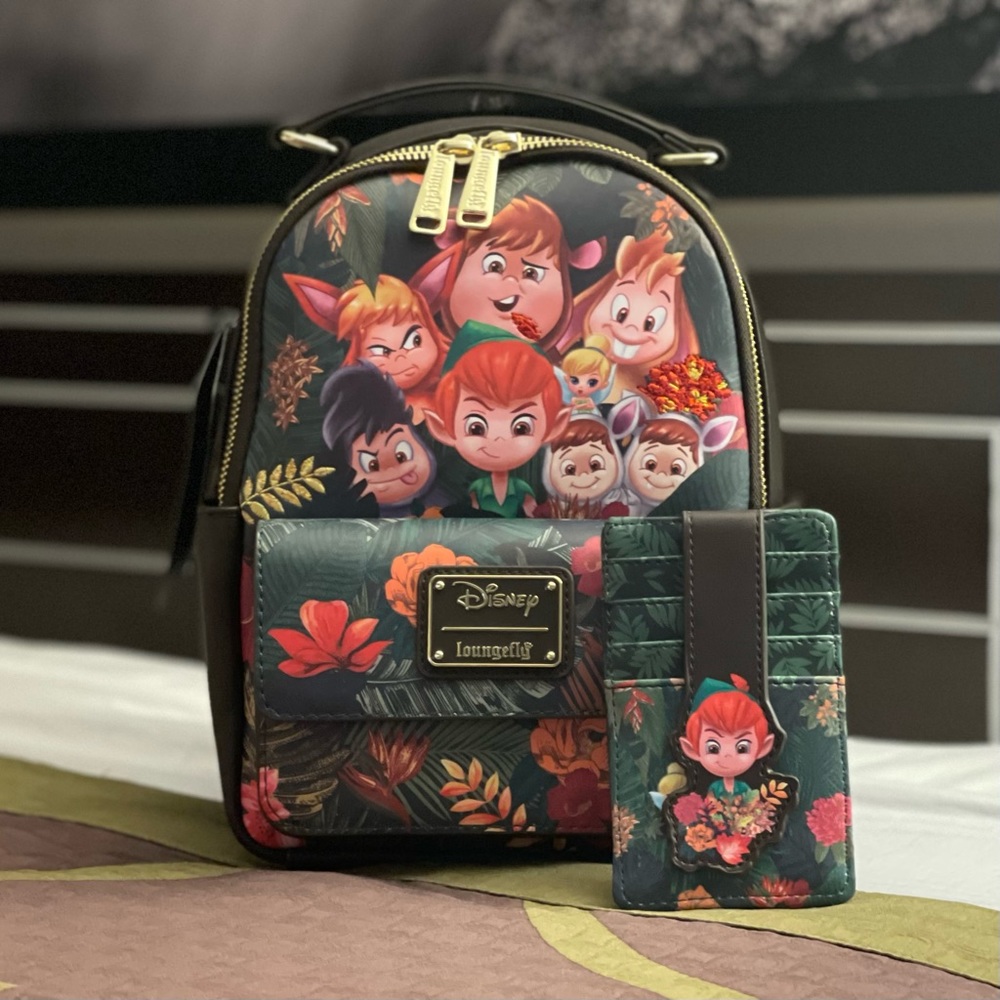 Loungefly Disney Peter Pan Mini Backpack with Wallet